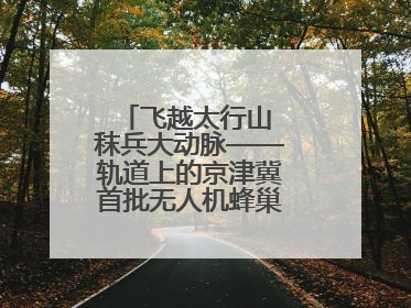 飞越太行山 秣兵大动脉——轨道上的京津冀首批无人机蜂巢投入汛期实战