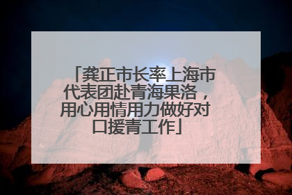 龚正市长率上海市代表团赴青海果洛，用心用情用力做好对口援青工作