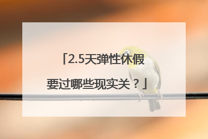 2.5天弹性休假要过哪些现实关？