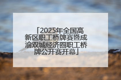 2025年全国高新区职工桥牌赛暨成渝双城经济圈职工桥牌公开赛开幕