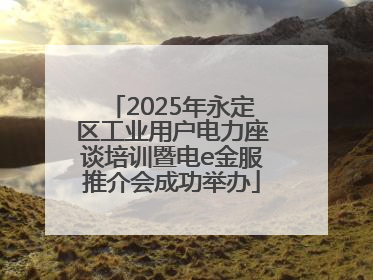 2025年永定区工业用户电力座谈培训暨电e金服推介会成功举办