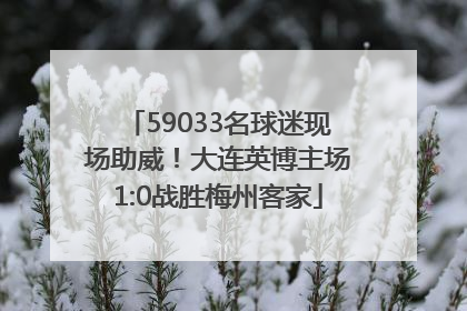 59033名球迷现场助威！大连英博主场1:0战胜梅州客家