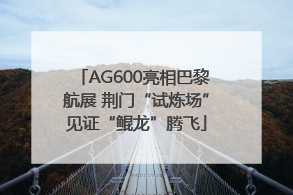 AG600亮相巴黎航展 荆门“试炼场”见证“鲲龙”腾飞