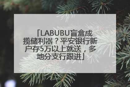 LABUBU盲盒成揽储利器？平安银行新户存5万以上就送，多地分支行跟进